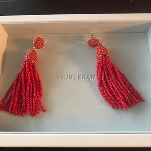 Bauble bar piñata tassel earrings! Full length